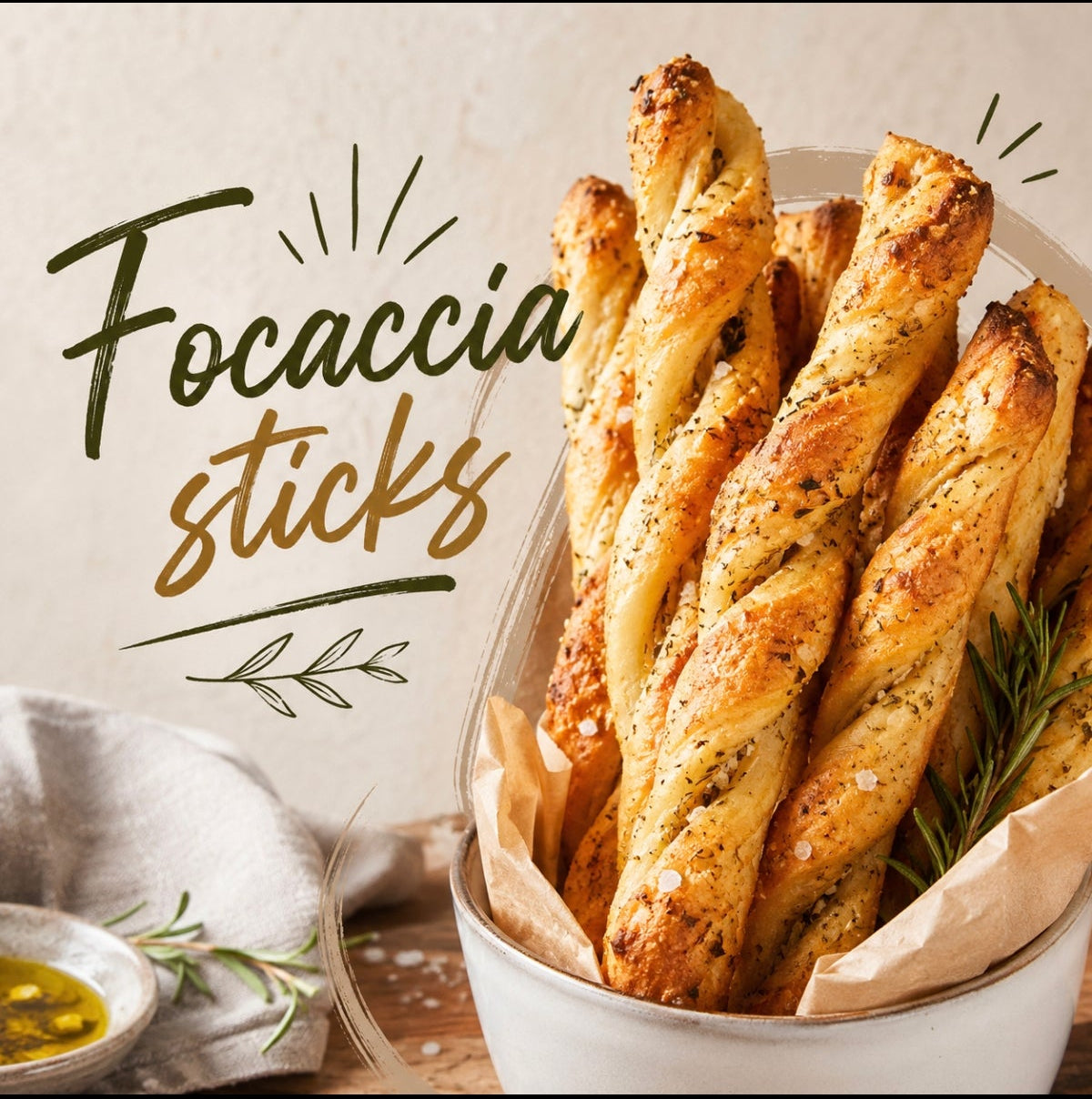 Focaccia Sticks, 10 pieces